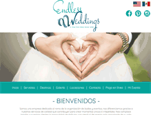 Tablet Screenshot of endlessweddings.com